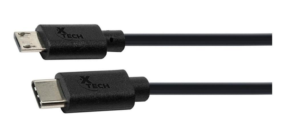 Cable Tipo C macho a microUSB macho, 1,8 Metros, XTC520 Xtech